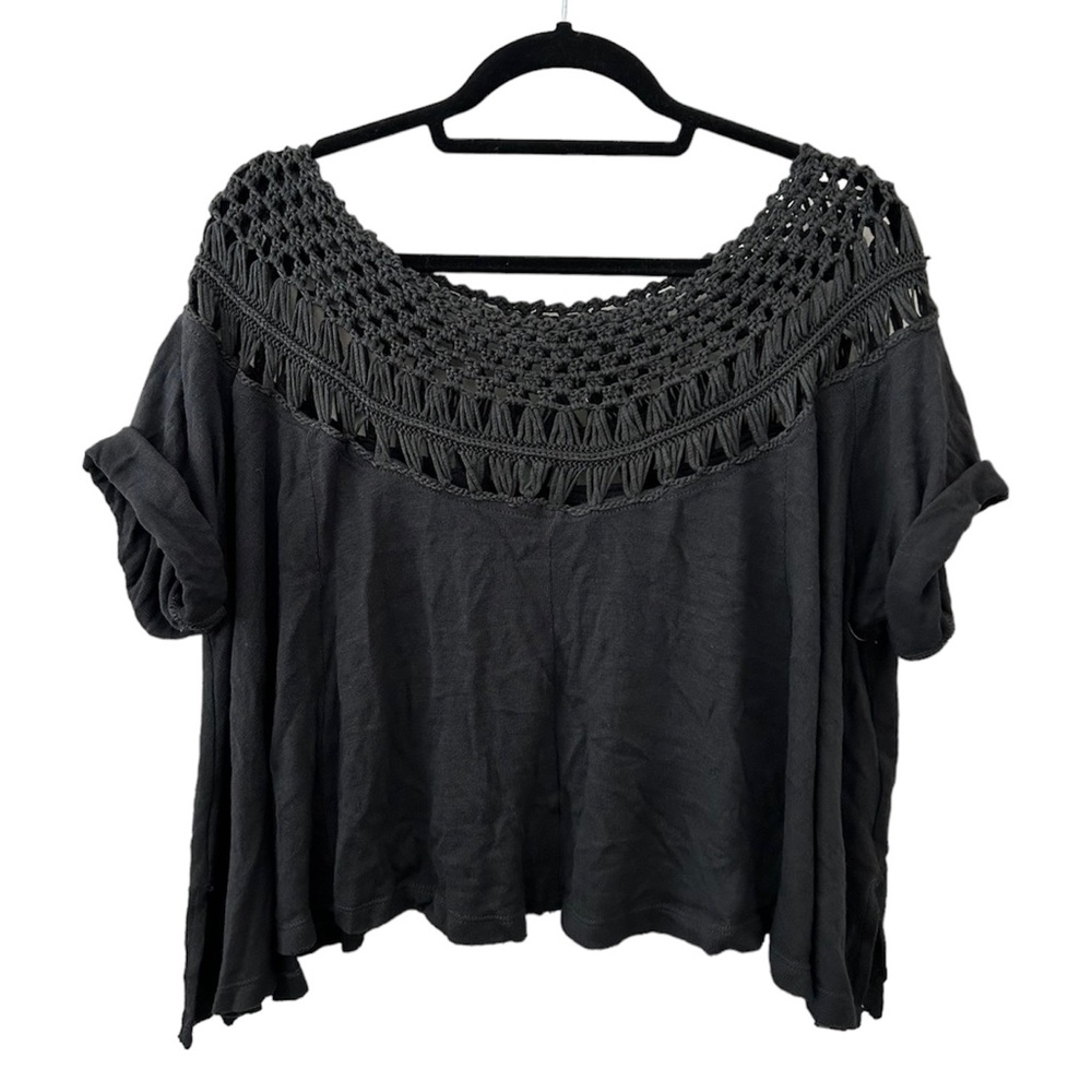 Free People Slouchy Crochet Top